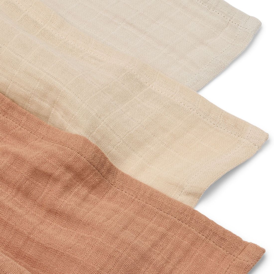 Lot de 3 langes Lewis Tuscany Rose Mix (65 x 65 cm) (Liewood) - Image 5