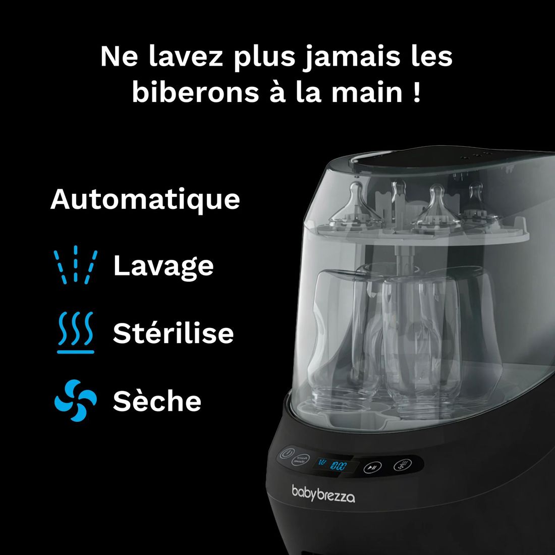 Bottle Washer Pro - Lave, stérilise et sèche automatiquement (Baby Brezza) - Image 1