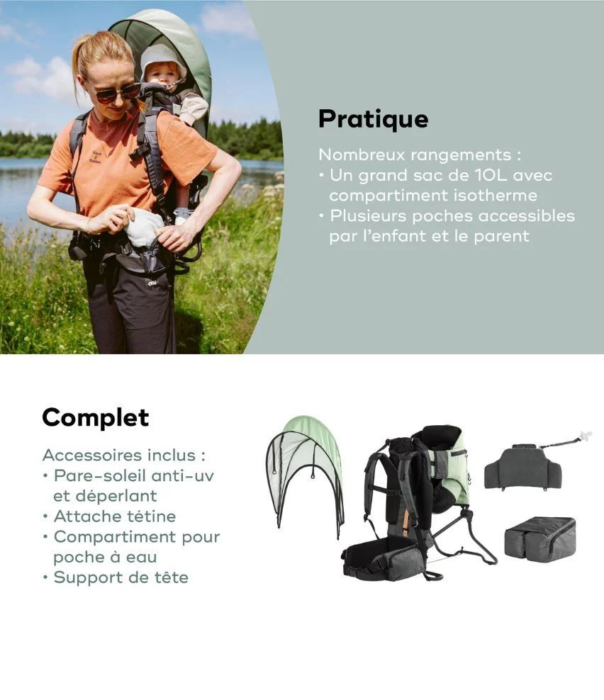 Moov & Hike - Le porte-bébé de randonnée conçu avec une kiné, confortable dès le 1er âge (Babymoov) - Image 4