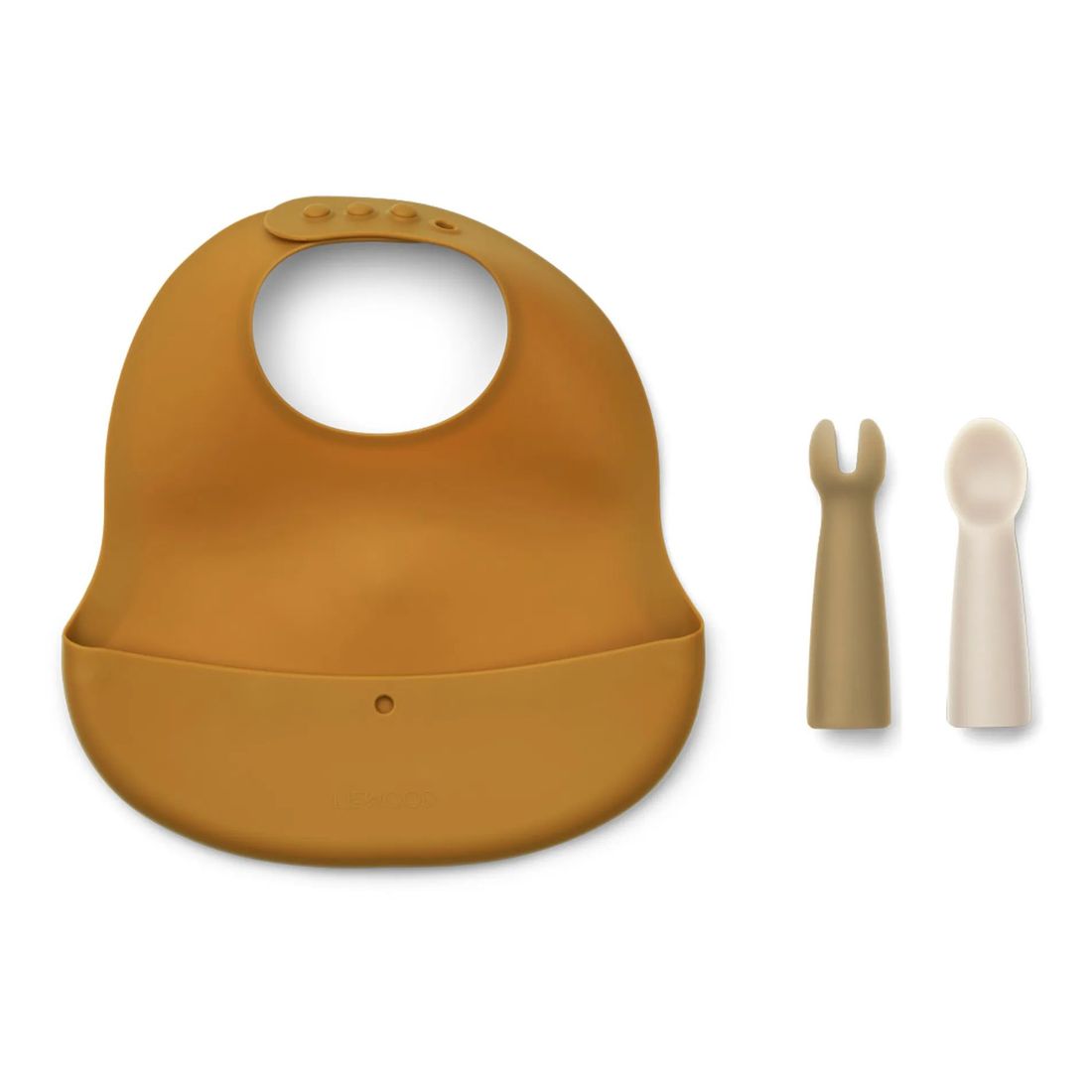 Liewood - Bavoir et ses couverts Aspen en silicone (Liewood) - Couverture