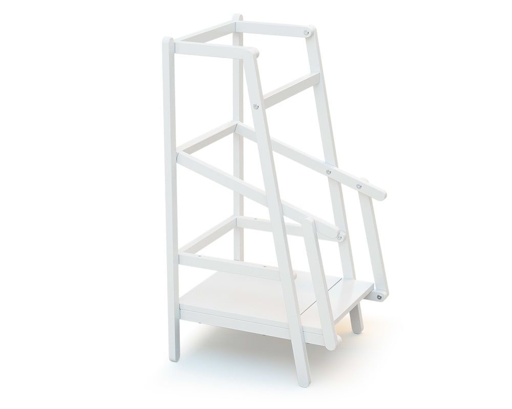 Tour d'observation/apprentissage enfant en bois blanc (Jurababy) - Image 1