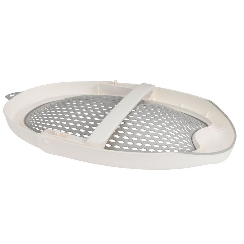 Transat de bain pliable en silicone gris/blanc - Blanc (Prémaman) - Image 4