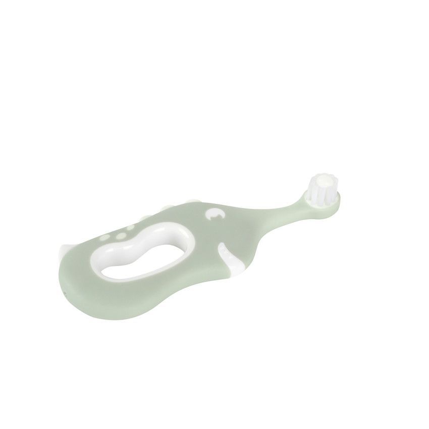 Brosse à dents ergonomique 6M+ Dinosaure vert - Vert (Prémaman) - Image 2