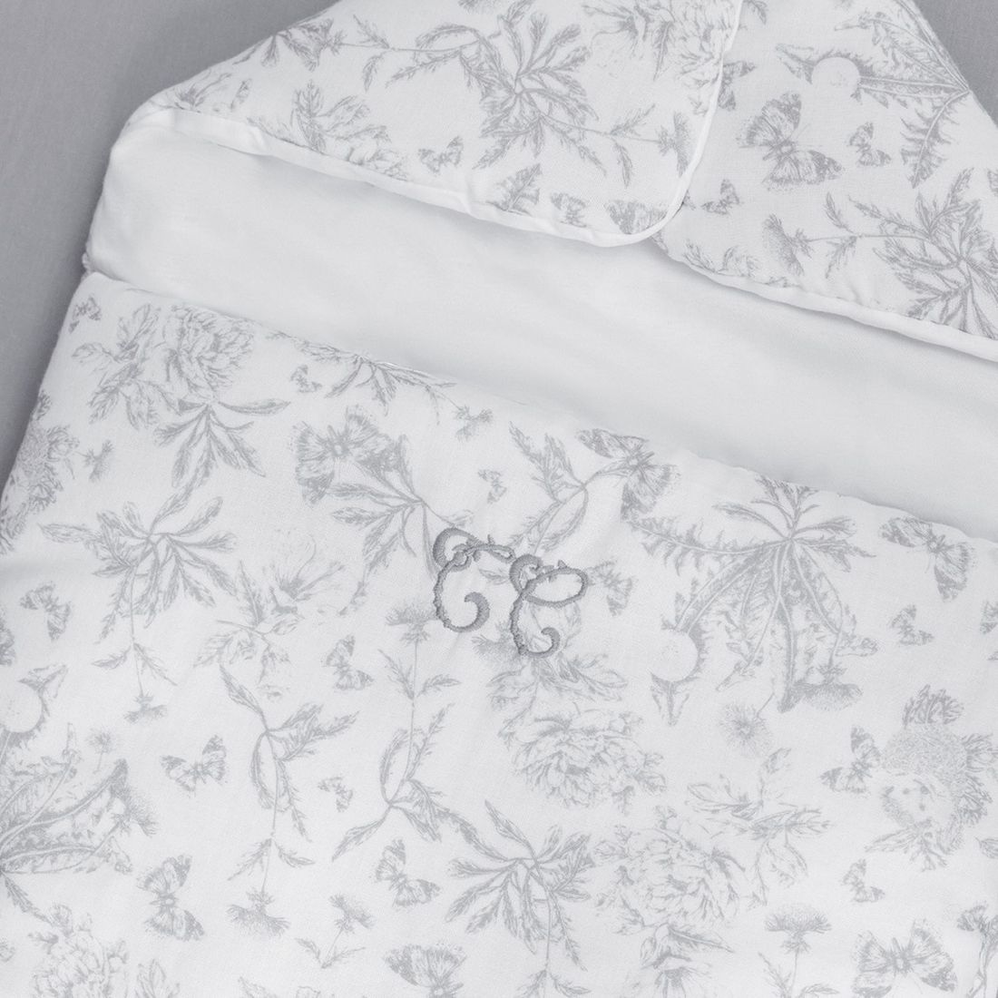 Nid d'ange passe sangle Toile de Jouy gris (Tartine et Chocolat) - Image 3
