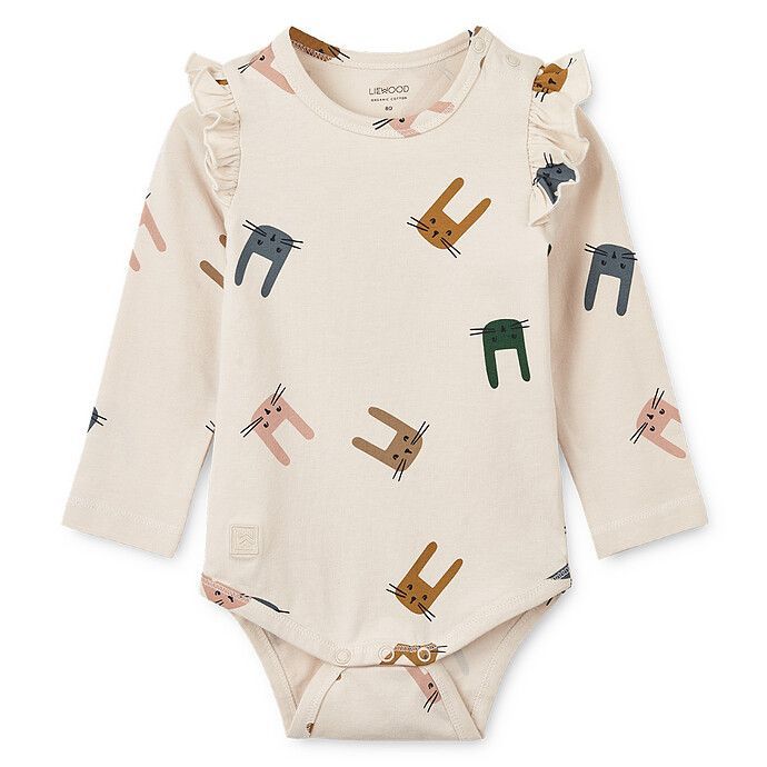 Lot de 2 Bodys Yanni Bunny Sandy & Pale Tuscany - 9 Mois (Liewood) - Image 2