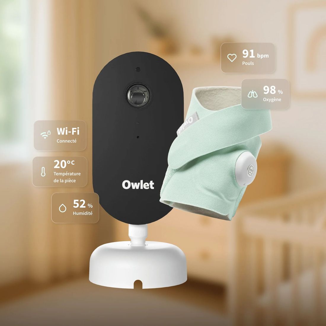 Dream Duo™ 3 - Dream Sock + Dream Sight (Owlet) - Image 1