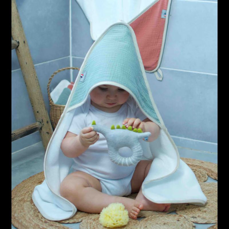 Cape de bain en gaze de coton jeanne (Sevira Kids) - Image 3
