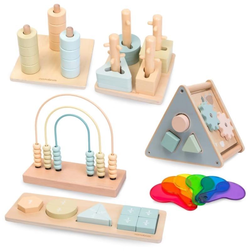 Jouet d'activité montessori bois 2-3 ans (Mamabrum) - Couverture