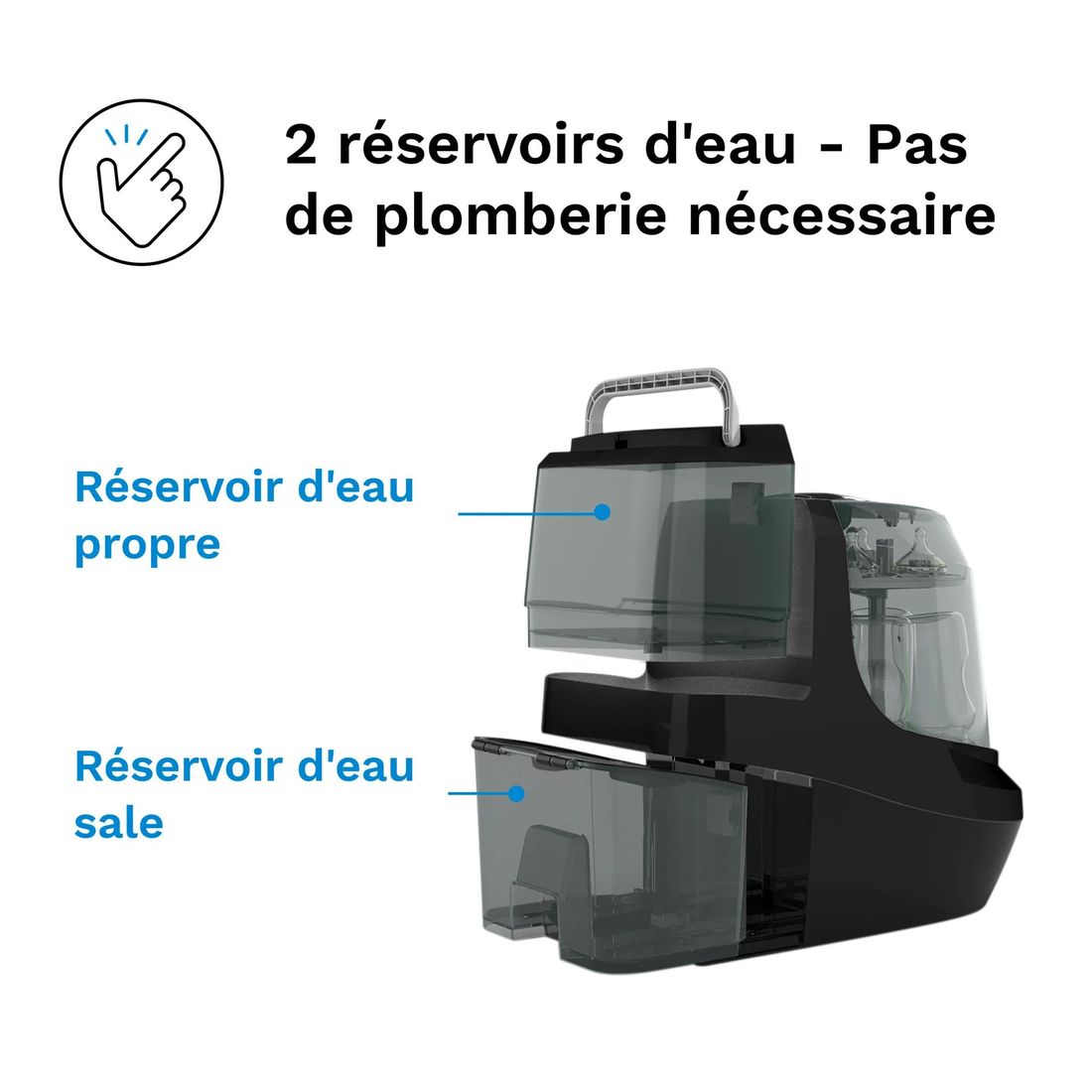 Bottle Washer Pro - Lave, stérilise et sèche automatiquement (Baby Brezza) - Image 4