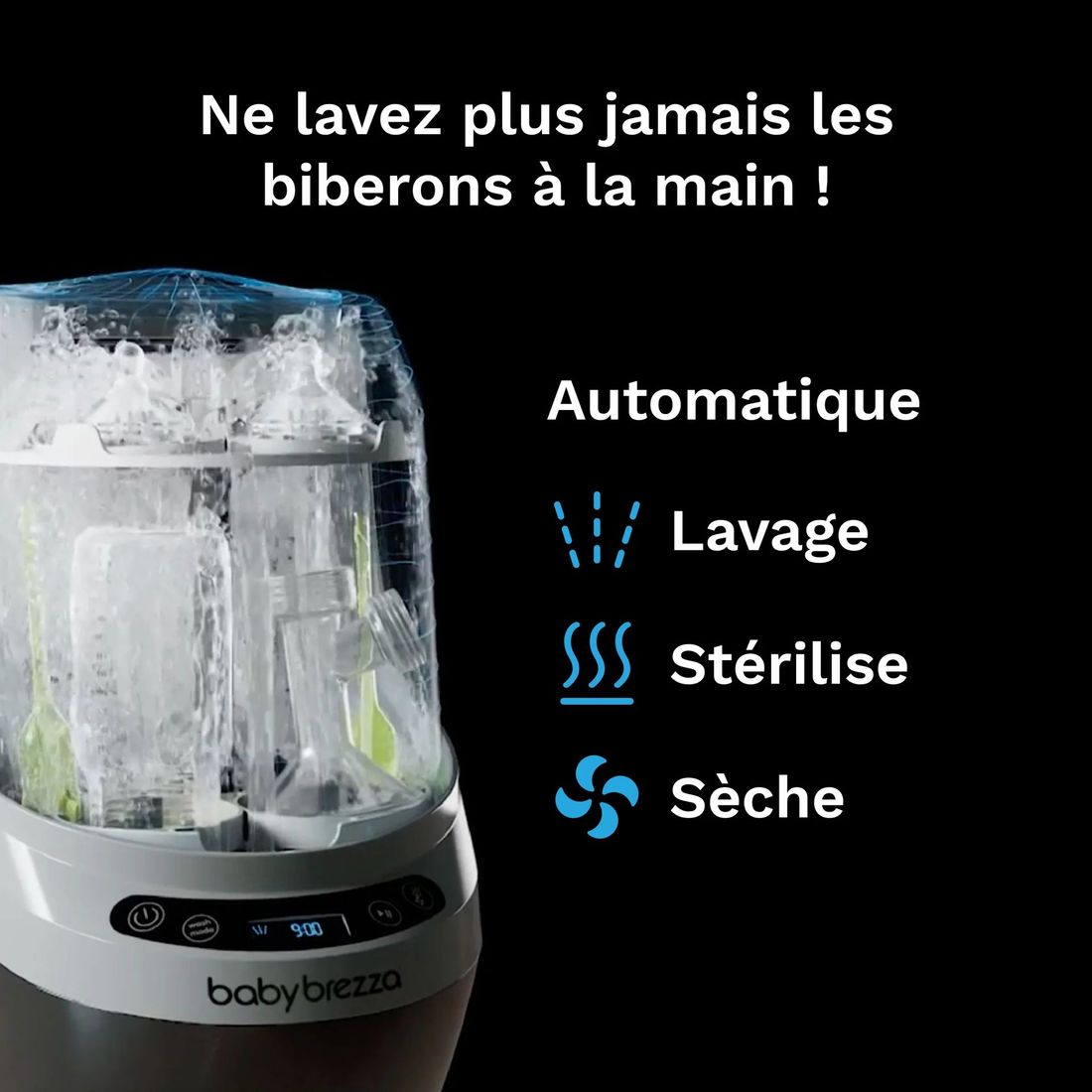 Bottle Washer Pro - Lave, stérilise et sèche automatiquement (Baby Brezza) - Image 1