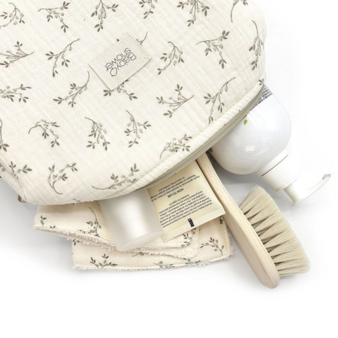 Trousse de toilette Camila Olive Bloom (Babyshower) - Image 1