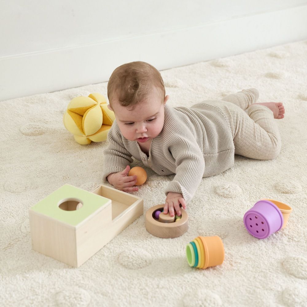 Petite Amélie | Coffret de jouets d'éveil Montessori | Bois certifié FSC et silicone | 7-9 mois | Kit sensoriel et motricité fine avec accessoires (Petite Amélie) - Image 1