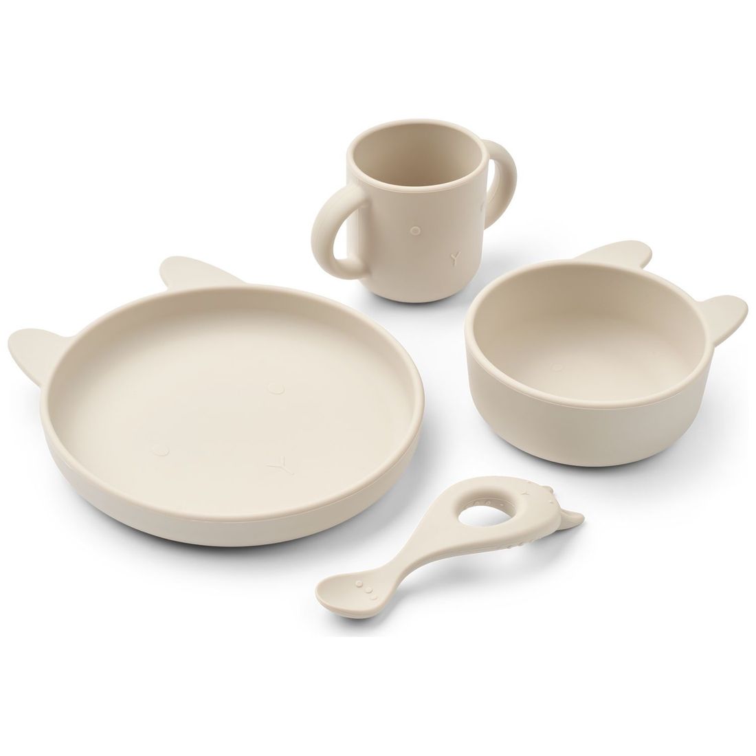 Coffret repas en silicone Vivi Rabbit Sandy (4 pièces) (Liewood) - Couverture