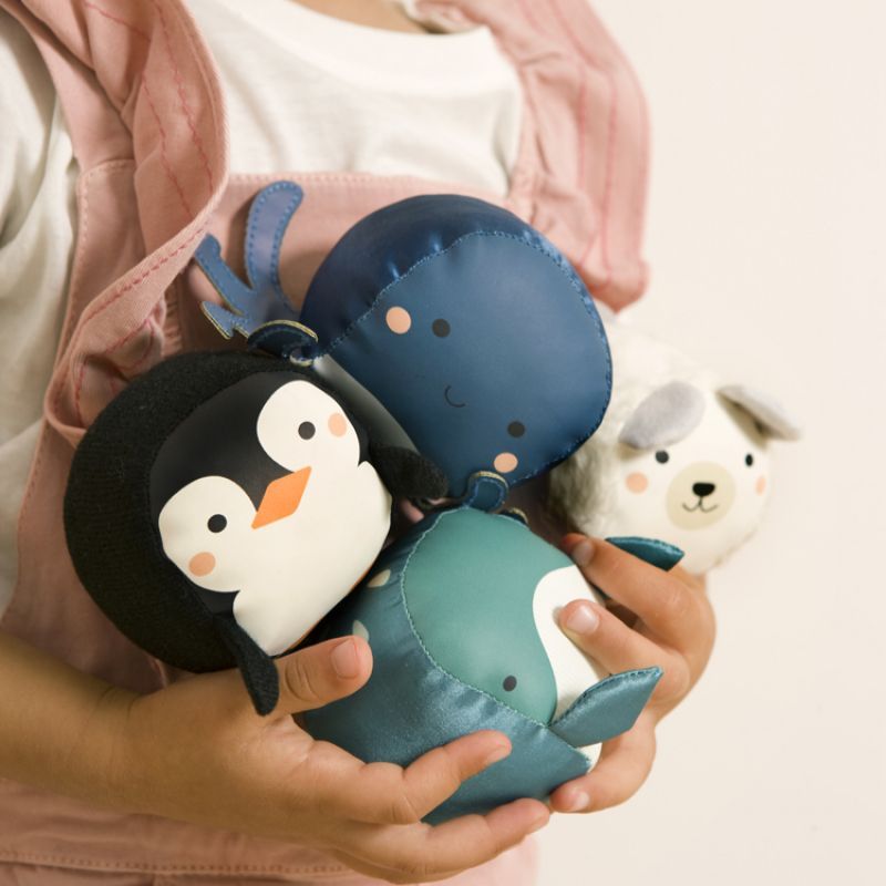 Lot de 4 balles doudous Océan Doodballs (Little Big Friends) - Image 4