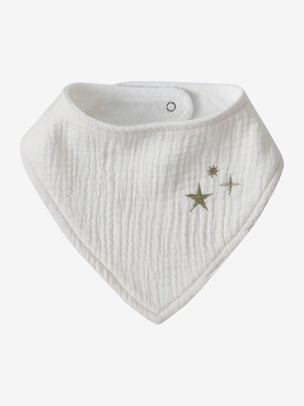 Lot 3 bavoirs bandanas en gaze de coton hygge (Vertbaudet) - Image 1