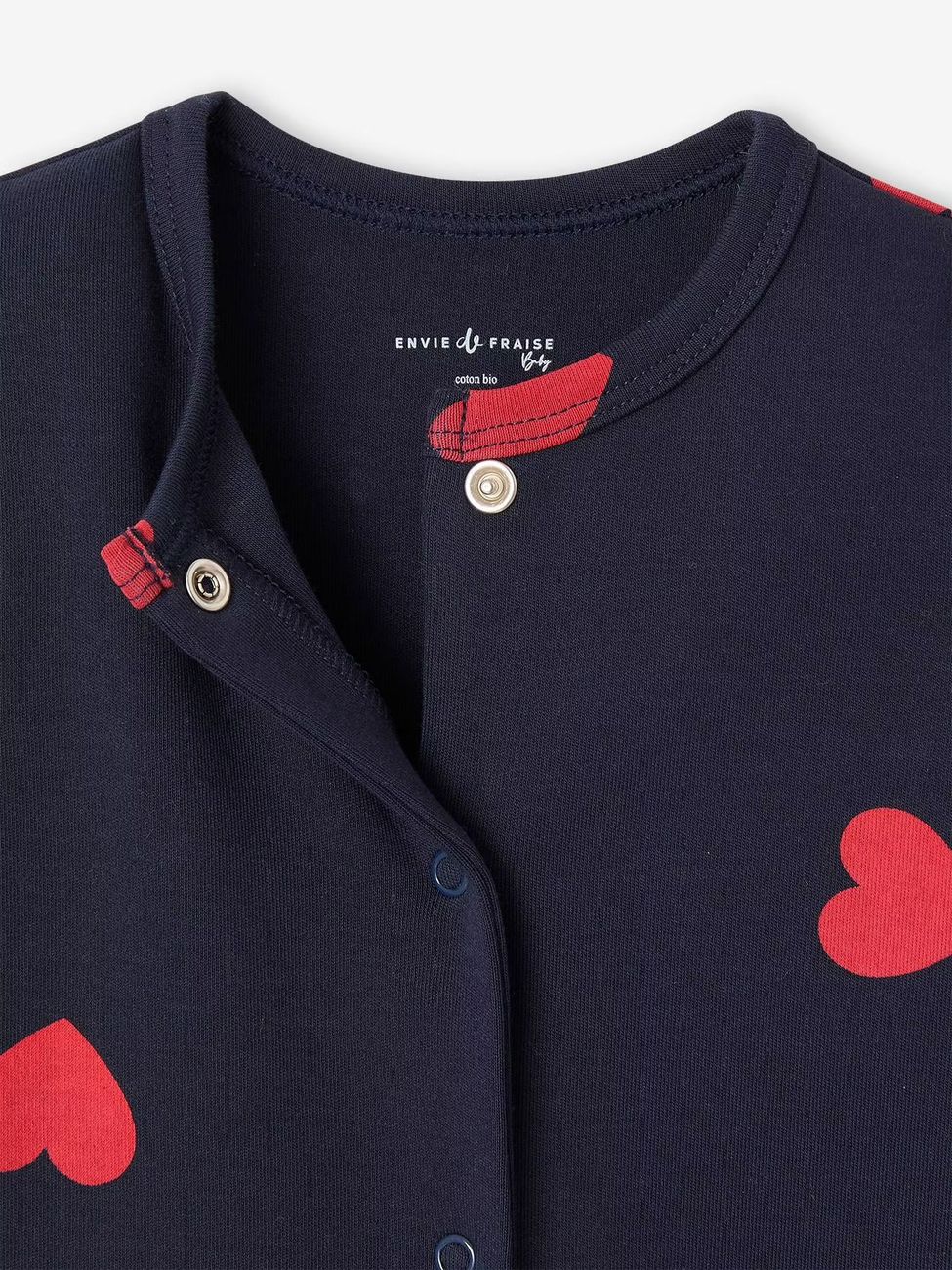 Pyjama bébé mon coeur marine (Envie De Fraise) - Image 2