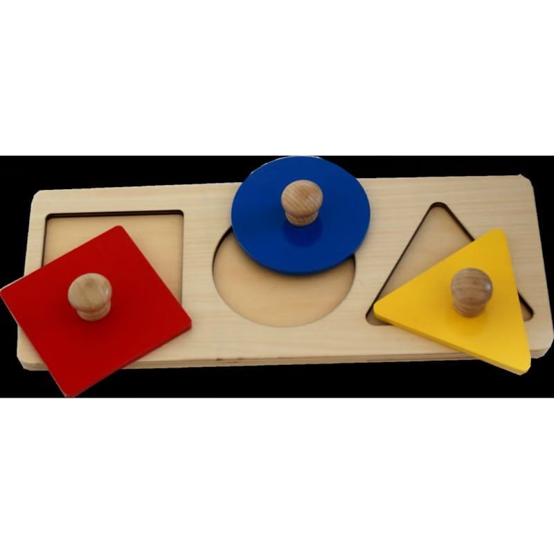 Mamontessoribox puzzle 3 formes geo. (Mamontessoribox) - Image 1