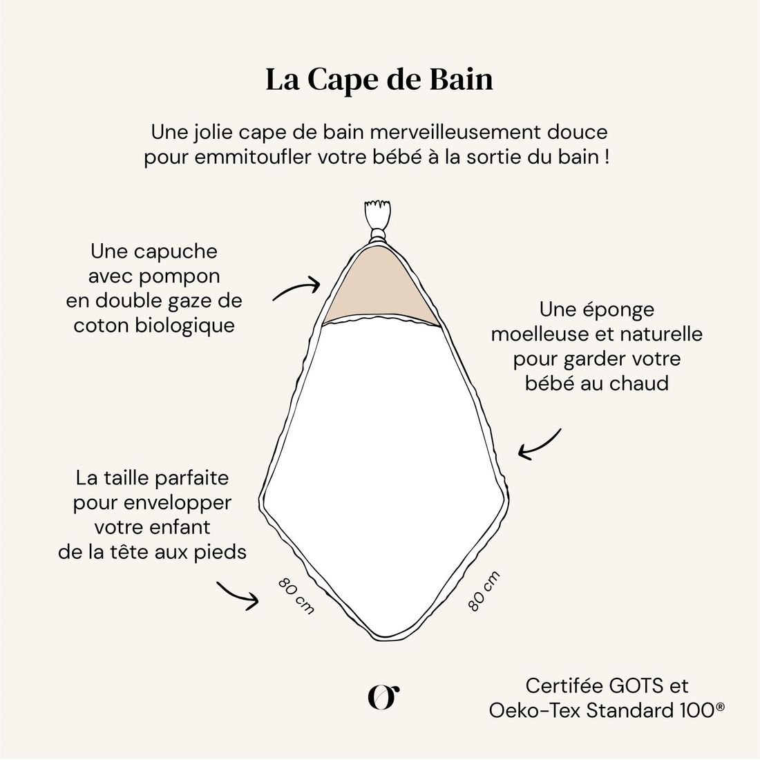 Cape de bain Ginkgo (Orso Paris) - Image 5