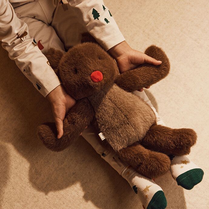 Peluche Berto Renne - Pecan (Liewood) - Image 2