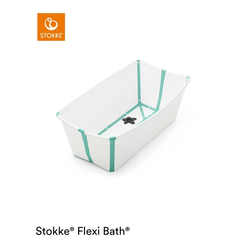 Baignoire Flexi Bath® - Aqua - Blanc/Vert (Stokke) - Couverture