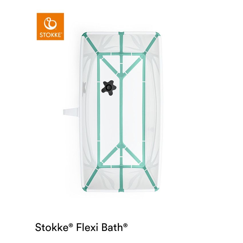 Baignoire Flexi Bath® - Aqua - Blanc/Vert (Stokke) - Image 1