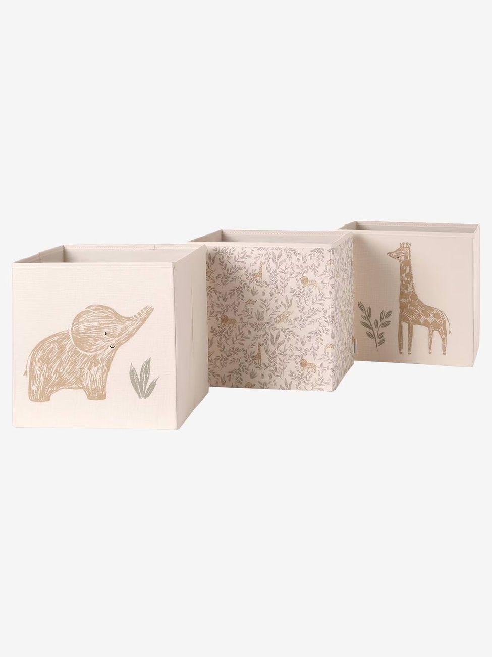 Lot de 3 bacs de rangement BABYLON beige (Vertbaudet) - Image 1