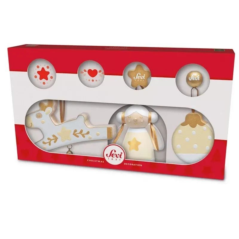 Set déco noël blanches 3 pcs (Sevi) - Couverture