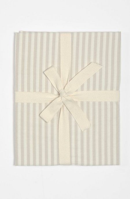 Drap housse bébé Percale Coton Bio Rayé Rayé Lin Percale coton b (Kadolis) - Image 7