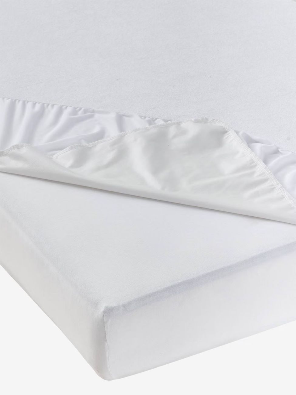 Lot de 2 alèses imperméables en éponge peut bouillir blanc (Vertbaudet) - Image 2