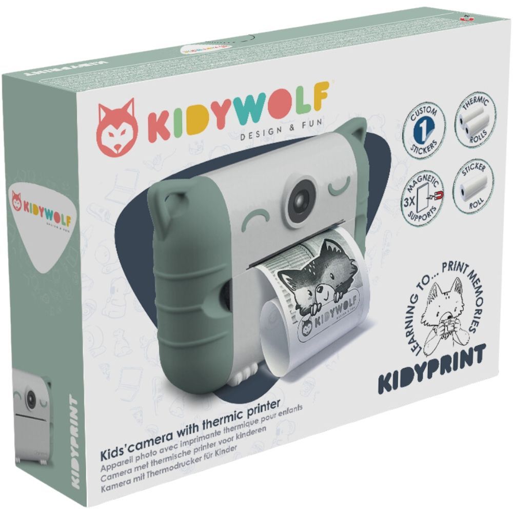 Appareil photo instantané enfant KIDYPRINT avec impression thermique vert (Kidywolf) - Image 8