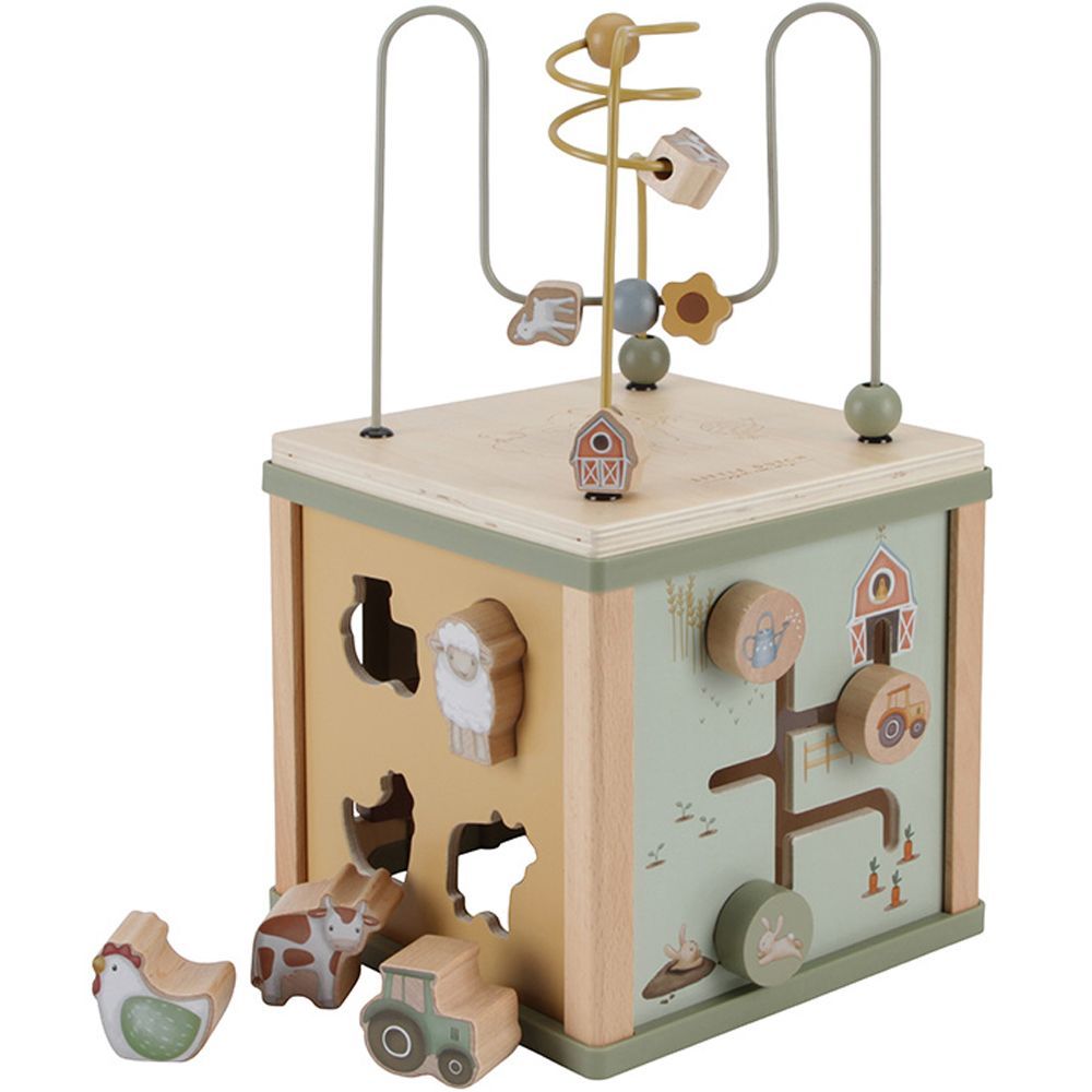 Cube d'activités en bois Little Farm (Little Dutch) - Image 1