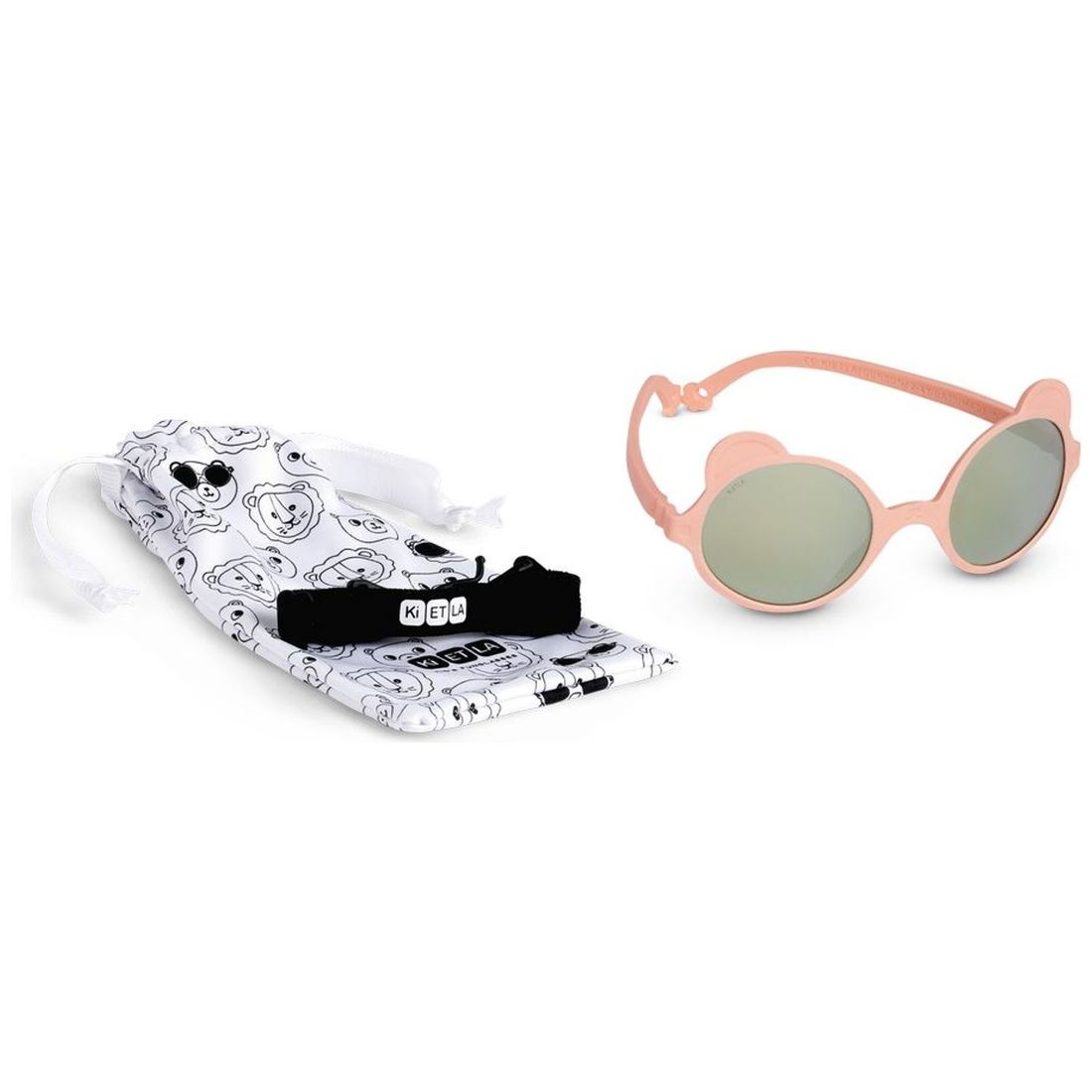 Lunettes de soleil Ourson Rose pêche (0-12 mois) (KI ET LA) - Image 7
