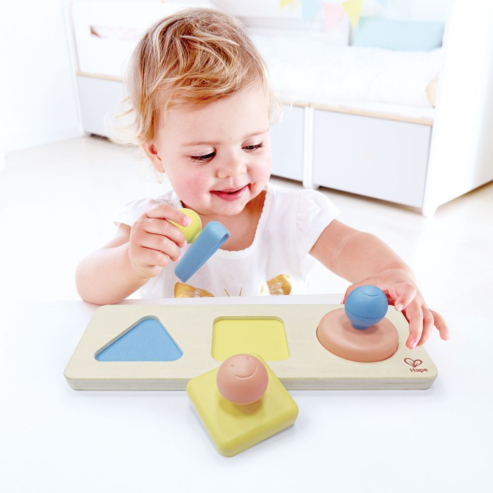 Puzzle trieur de formes Montessori en riz (Hape) - Image 3