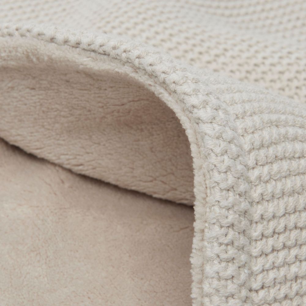 Couverture polaire Basic Knit Nougat (75 x 100 cm) (Jollein) - Image 6
