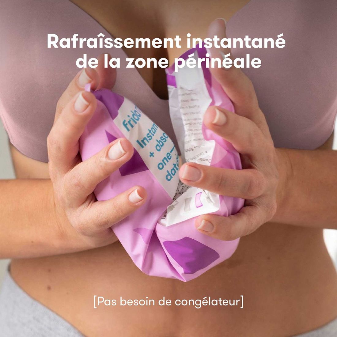 Compresses froides de soulagement rapide + culottes post-partum jetables (8 compresses + 2 culottes) (Frida) - Image 3