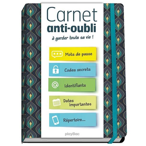 Mon carnet anti-oubli (Play Bac éditions) - Couverture