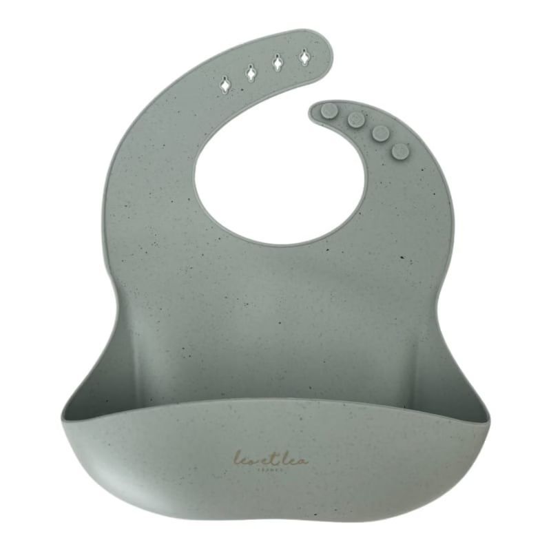 Bavoir en silicone moucheté bleu (Léo et Léa France) - Couverture