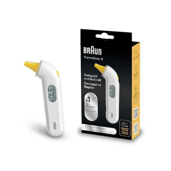 ThermoScan® 3 Thermomètre auriculaire - IRT3030 (Braun) - Image 1