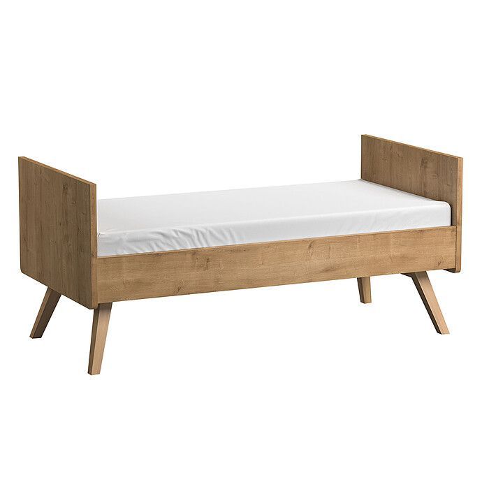 Lit Bébé Evolutif Vintage Chêne - 70 x 140 cm (Vox Meubles) - Image 2