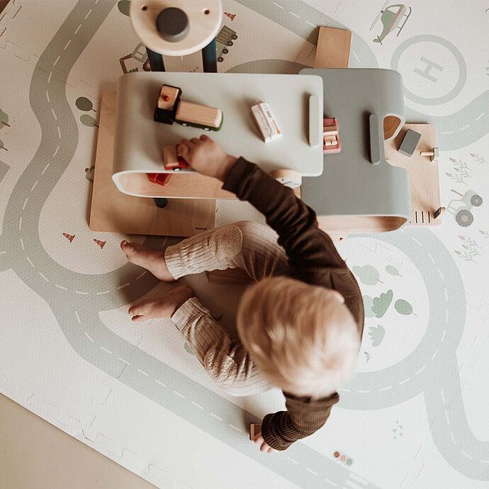 Tapis de Jeux Réversible TILOO - Roadmap & Icons (Play & Go) - Image 2