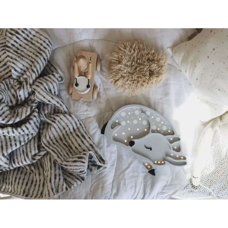 Lampe veilleuse faon gris clair (Little Lights) - Image 3