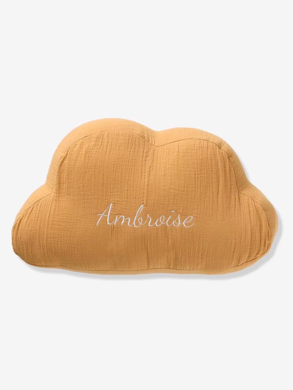 Coussin nuage en gaze de coton personnalisable cannelle (Vertbaudet) - Image 1