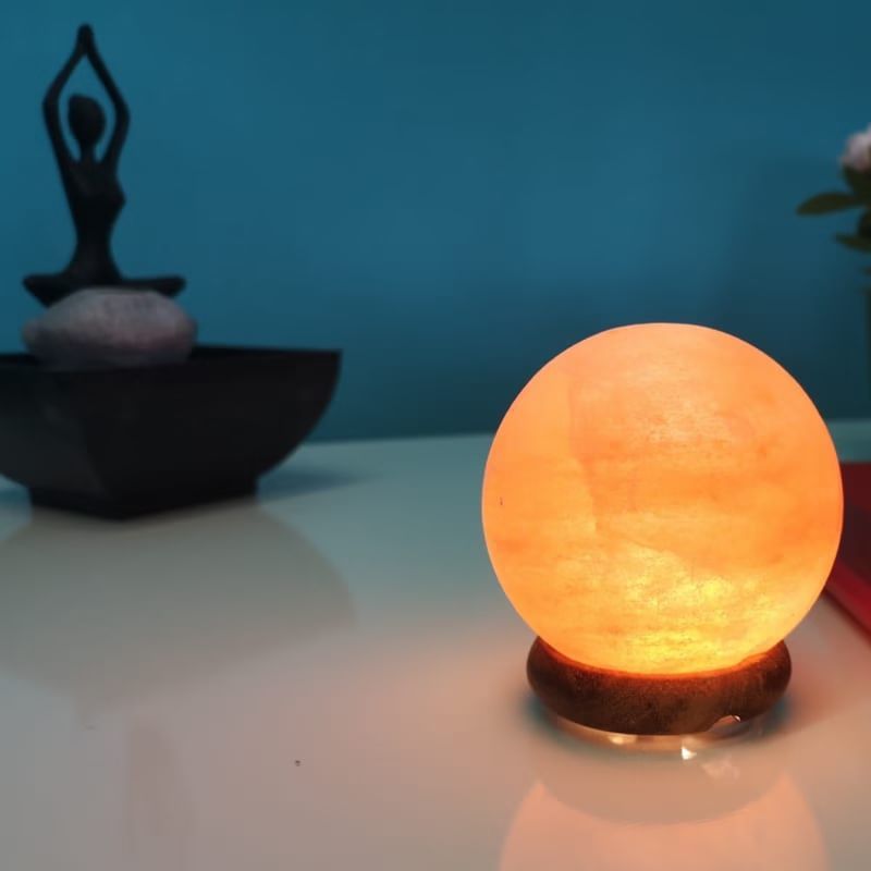 Lampe de sel d'himalaya usb rond (Zen Light) - Image 4