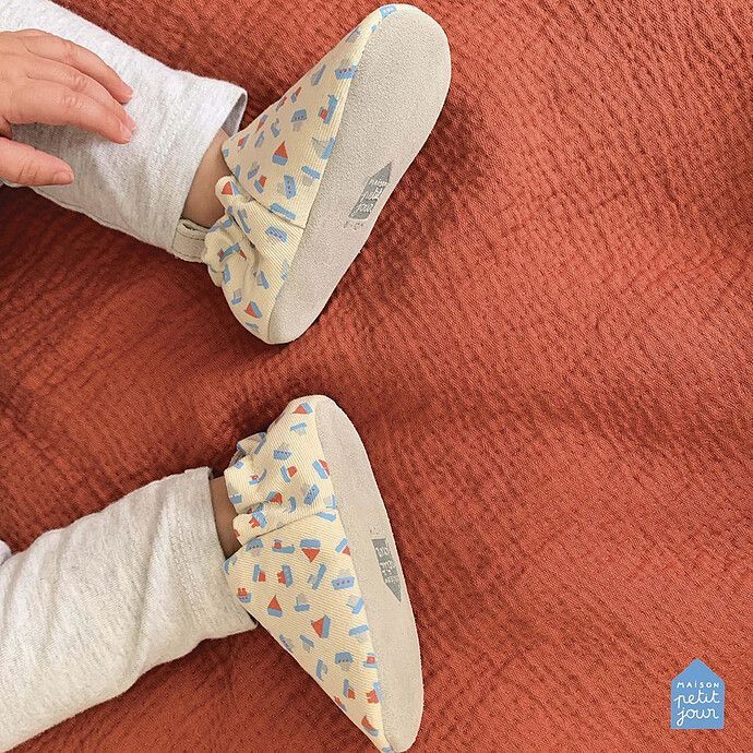 Chaussons en Coton Les Bateaux - 16/17 (Maison Petit Jour) - Image 2
