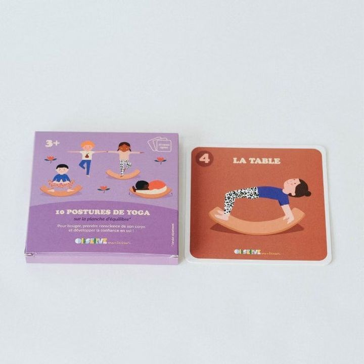 Coffret de 10 cartes de yoga (Observe Montessori) - Image 3