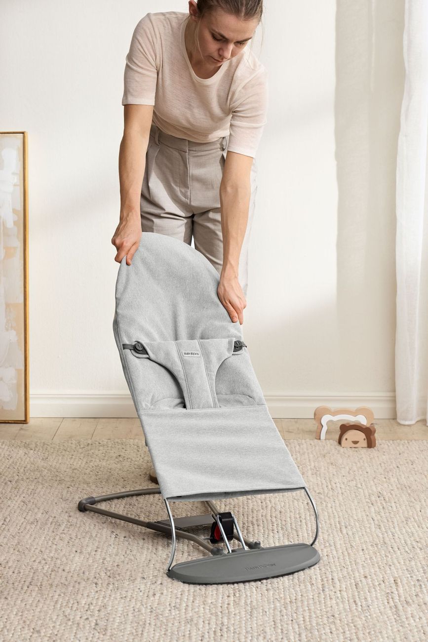 Transat Bliss - Gris clair / Tissé brossé / Gris foncé (BabyBjörn) - Image 8
