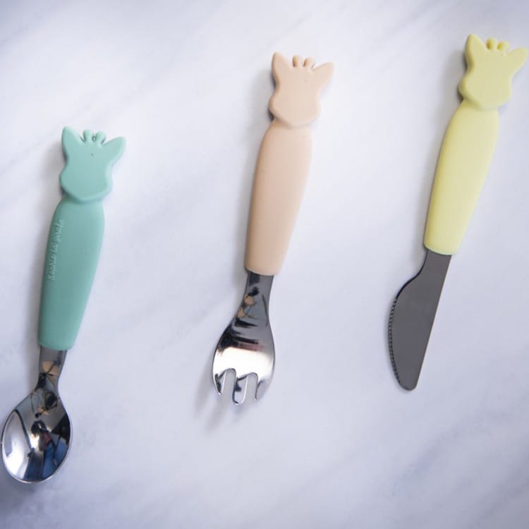 Set 3 couverts silicone Sophie la girafe (Sophie la girafe) - Couverture