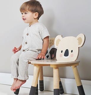Chaise Enfant Koala Beige, Marron (Tender Leaf) - Couverture
