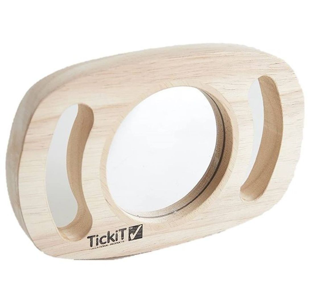 Miroir Auto Réfléchissant - Tickit - Ovale - Bébé - Enfant - Jeu Beige (Tickit) - Couverture