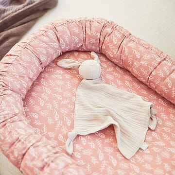 Doudou Attache Sucette Lapin - Nougat (Jollein) - Couverture